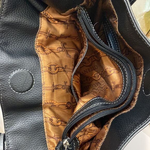 New Tignanello Leather 2 compartments Large Hand Bag - Picture 8 of 11